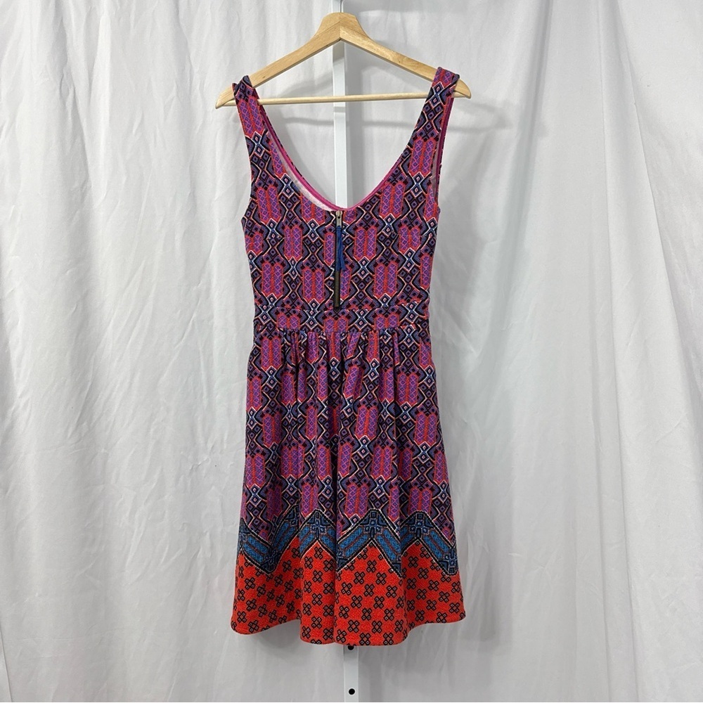 Maeve Pink and Orange Patterned Dress - Picture 2 of 12